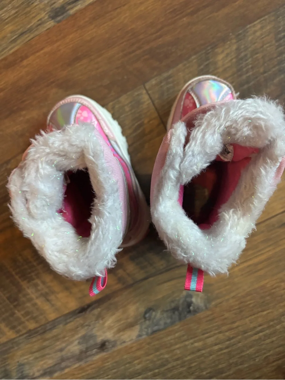 Paw patrol glitter light up snow boots toddler girl size 6